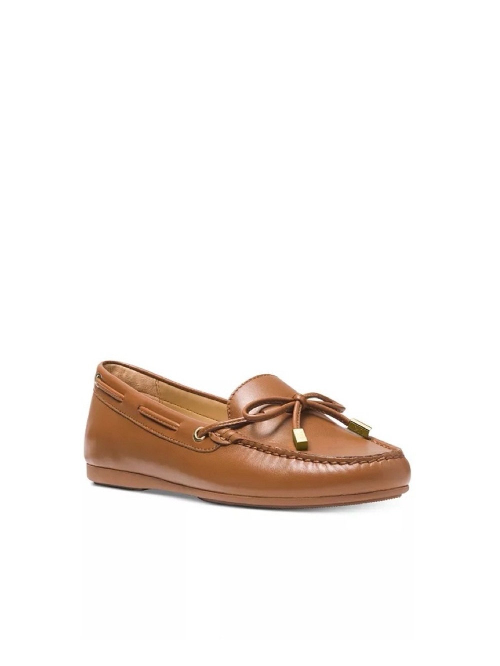 Michael Kors Leather Sutton Loafers in Tan Size 8.5